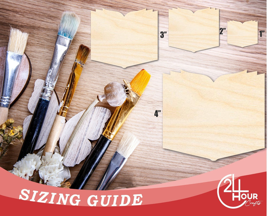 Unfinished Storybook Wood Cutout Shape | DIY Craft Cutout | up to 46" DIY - NameSigns.com