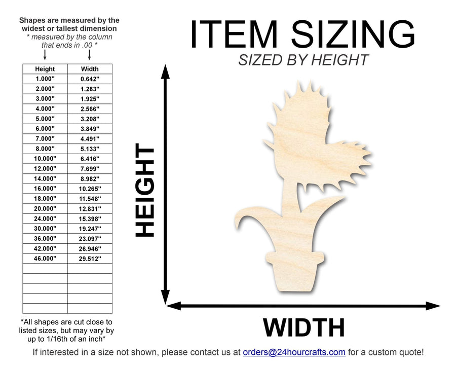 Unfinished Venus Fly Trap Shape | DIY Craft Cutout | up to 46" DIY - NameSigns.com