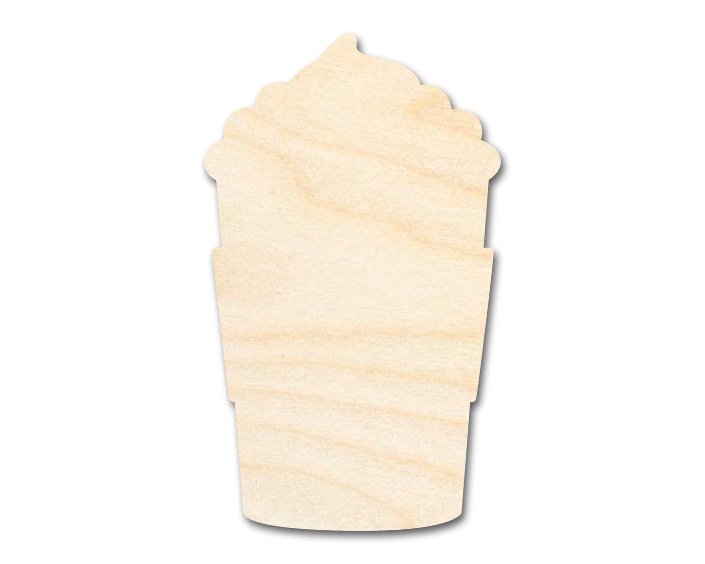 Unfinished Whipped Latte Shape | Craft Cutout | up to 46" DIY - NameSigns.com