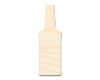 Unfinished Whisky Bottle Shape | DIY Craft Cutout | up to 46" DIY - NameSigns.com