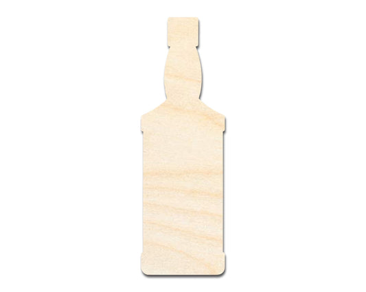 Unfinished Whisky Bottle Shape | DIY Craft Cutout | up to 46" DIY - NameSigns.com