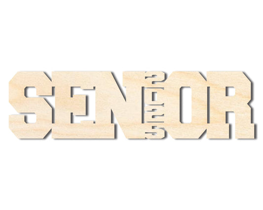 Unfinished Wood 2025 Senior Shape | DIY Craft Cutout | up to 46" DIY - NameSigns.com