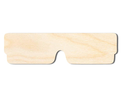 Unfinished Wood 3D Glasses Shape | DIY Craft Cutout | up to 46" DIY - NameSigns.com