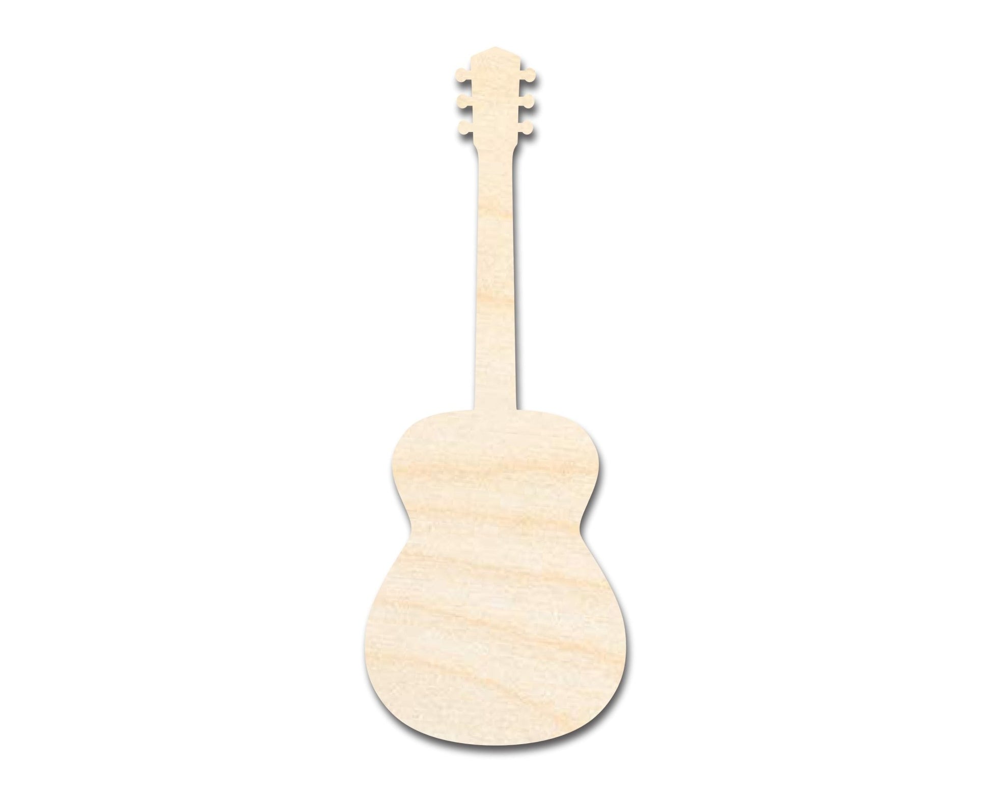 Unfinished Wood Acoustic Guitar | DIY Music Craft Cutout | up to 46" - NameSigns.com