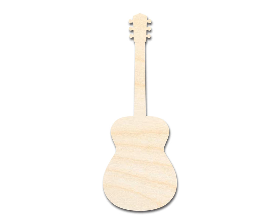 Unfinished Wood Acoustic Guitar | DIY Music Craft Cutout | up to 46" - NameSigns.com