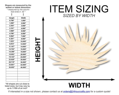 Unfinished Wood Agave Plant Shape | DIY Craft Cutout | up to 46" DIY - NameSigns.com