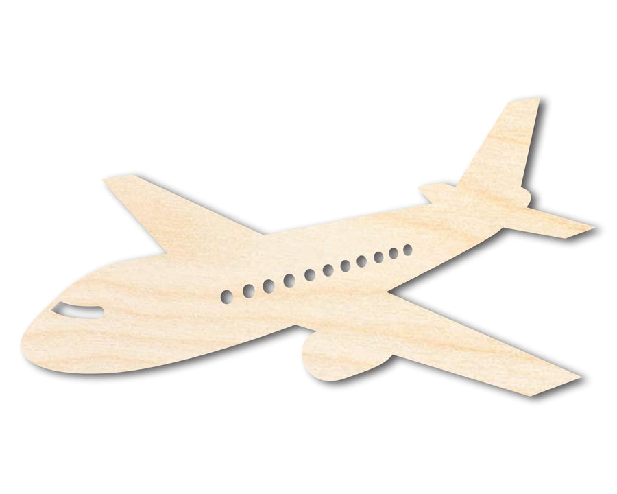 Unfinished Wood Air Plane Shape | DIY Craft Cutout | up to 46" DIY - NameSigns.com