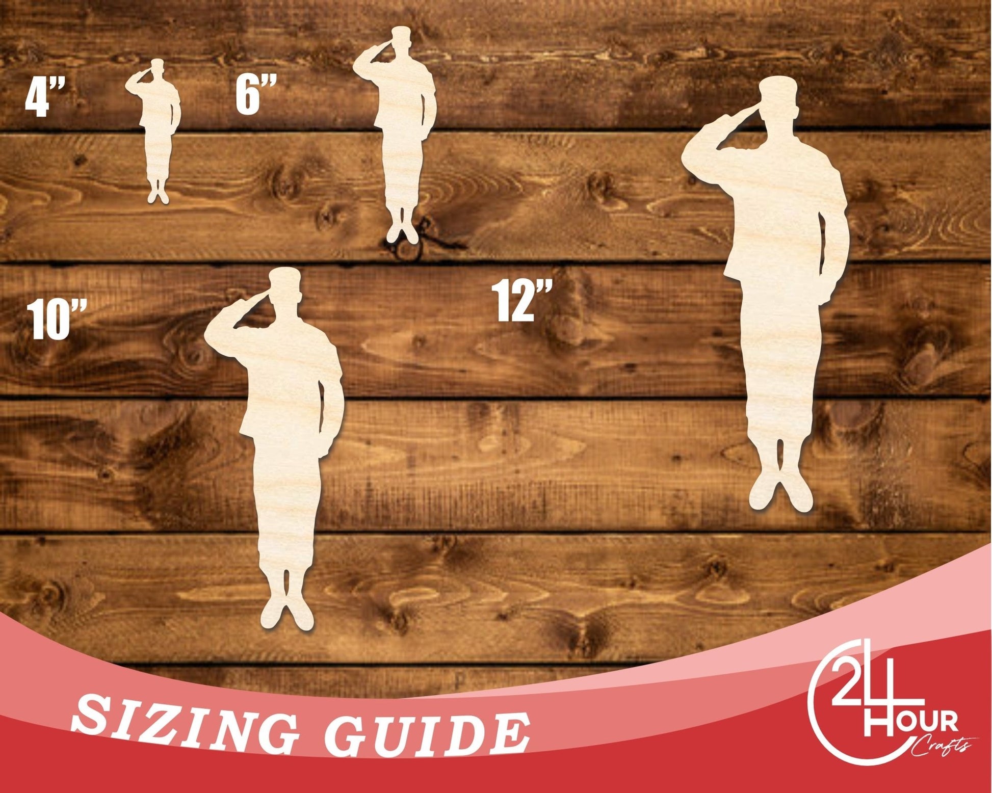 Unfinished Wood American Hero Shape | DIY Craft Cutout | up to 46" DIY - NameSigns.com