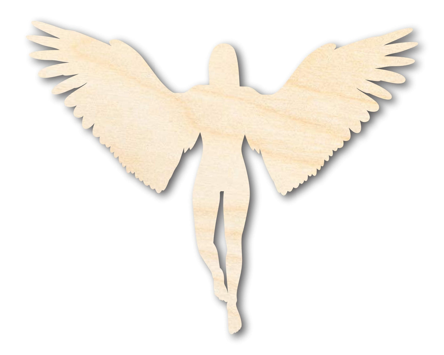 Unfinished Wood Angel Shape | Craft Cutout | up to 46" DIY - NameSigns.com