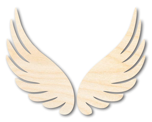 Unfinished Wood Angel Wings Shape - Craft - up to 46" - NameSigns.com