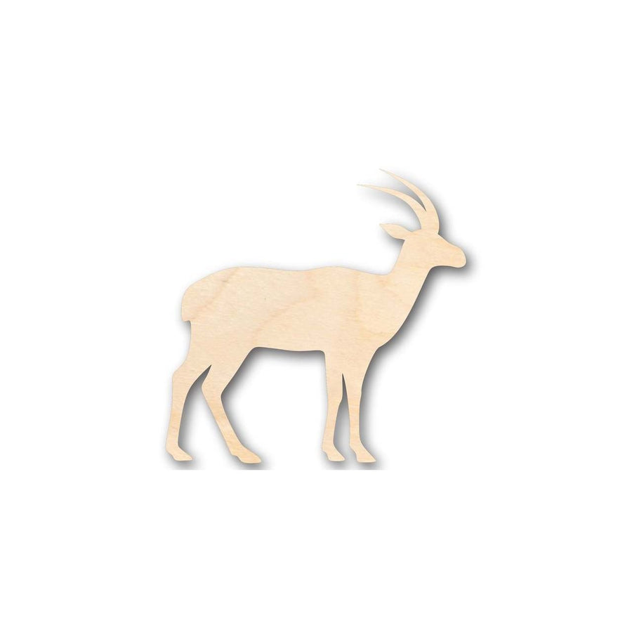 Unfinished Wood Antelope Shape - Animal - Wildlife - Craft - up to 46" DIY - NameSigns.com