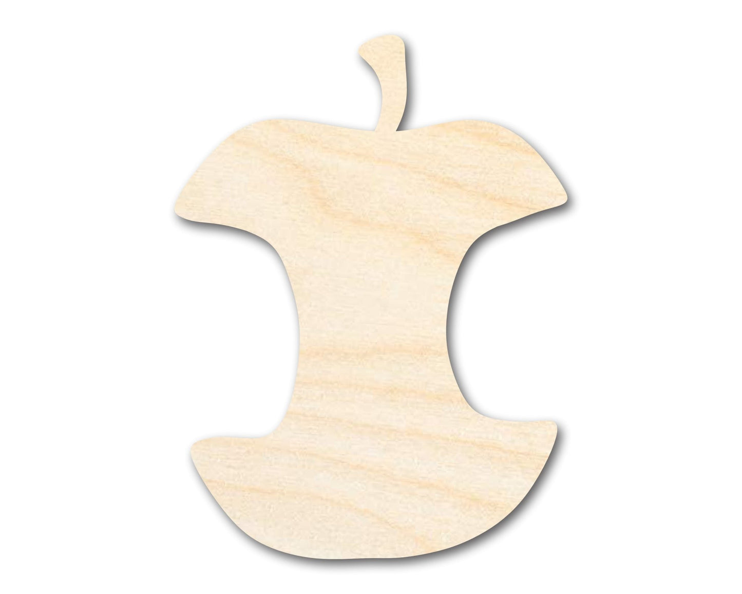Unfinished Wood Apple Core Shape | DIY Fruit Craft | Up to 36" - NameSigns.com