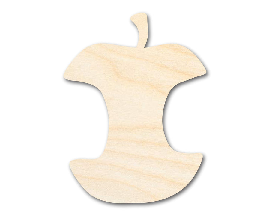 Unfinished Wood Apple Core Shape | DIY Fruit Craft | Up to 36" - NameSigns.com