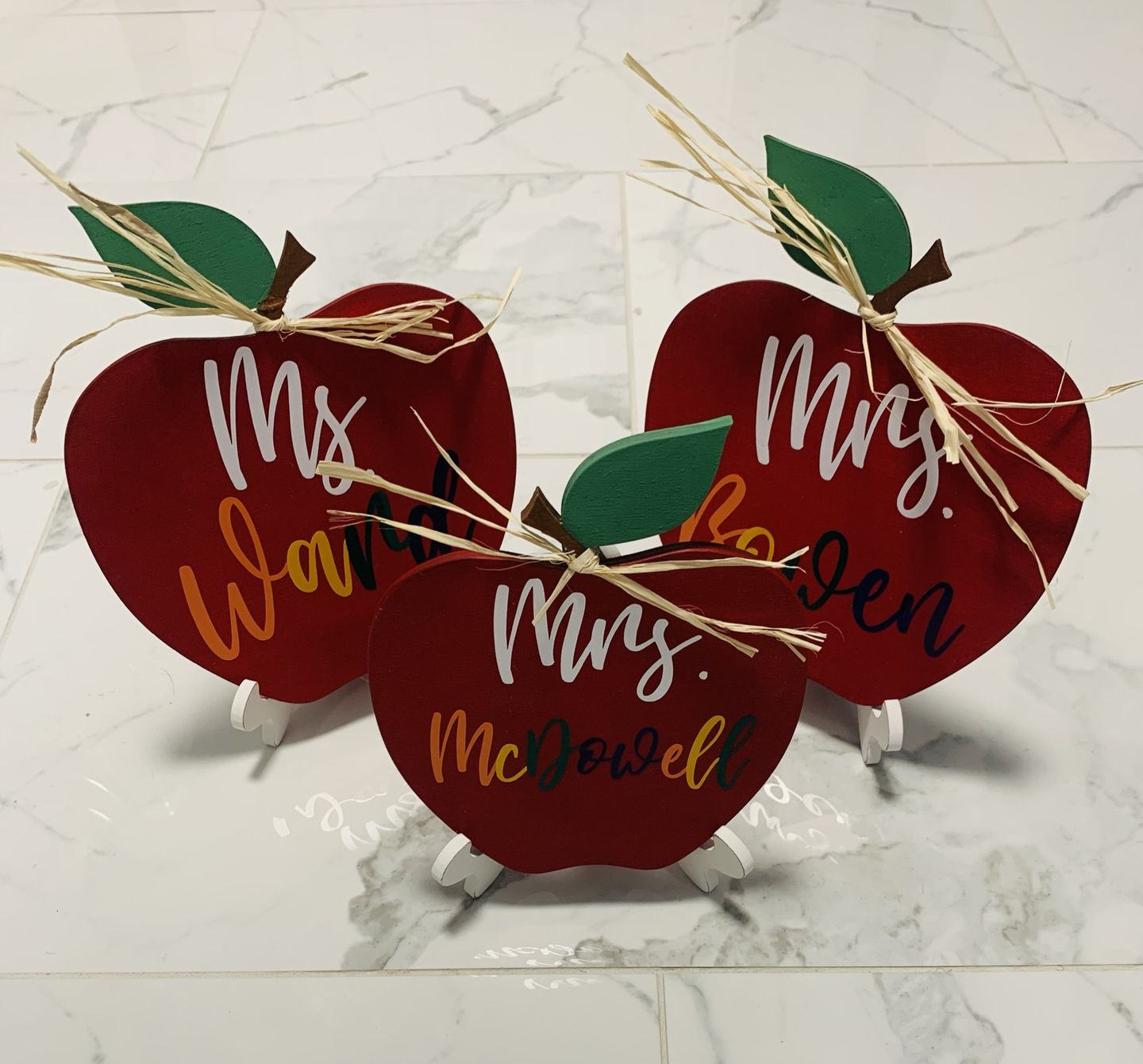 Unfinished Wood Apple Shape | DIY School Teacher Craft | Up to 36" - NameSigns.com
