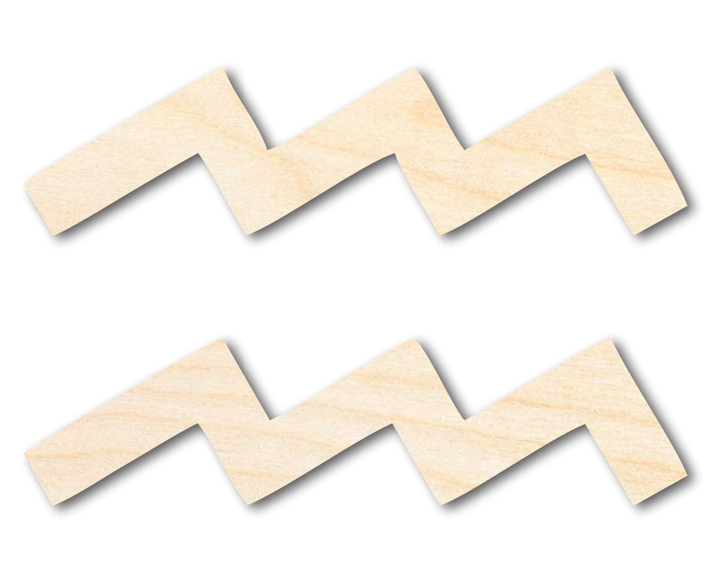 Unfinished Wood Aquarius Sign Shape - Zodiac Craft - up to 46" - NameSigns.com