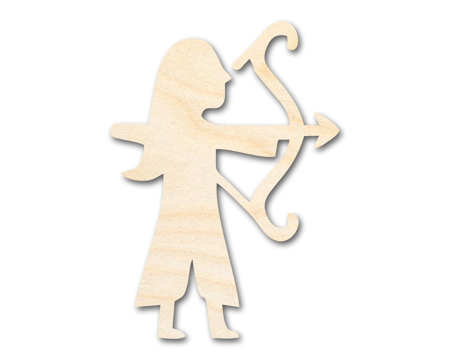 Unfinished Wood Archer Shape - Craft - up to 46" - NameSigns.com