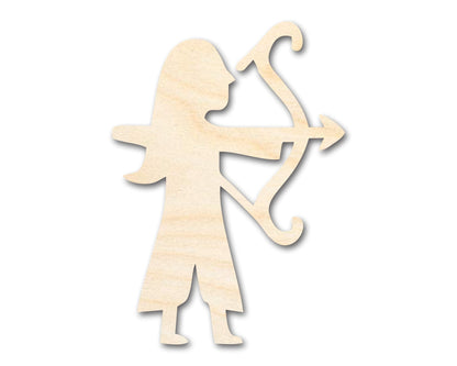 Unfinished Wood Archer Shape - Craft - up to 46" - NameSigns.com