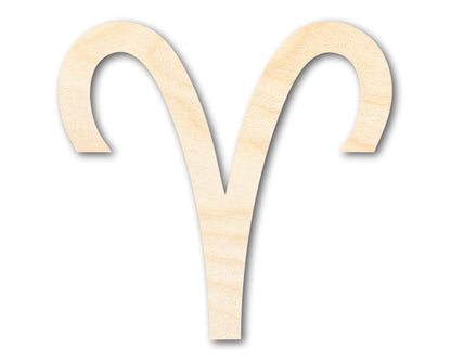Unfinished Wood Aries Sign Shape - Zodiac Craft - up to 46" - NameSigns.com
