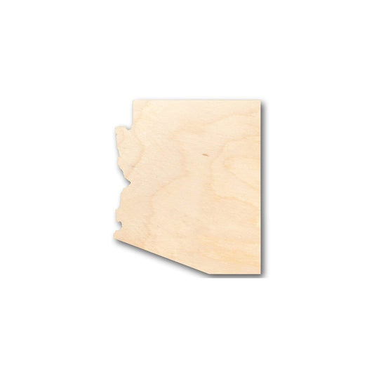 Unfinished Wood Arizona Shape - State - Craft - up to 46" DIY - NameSigns.com