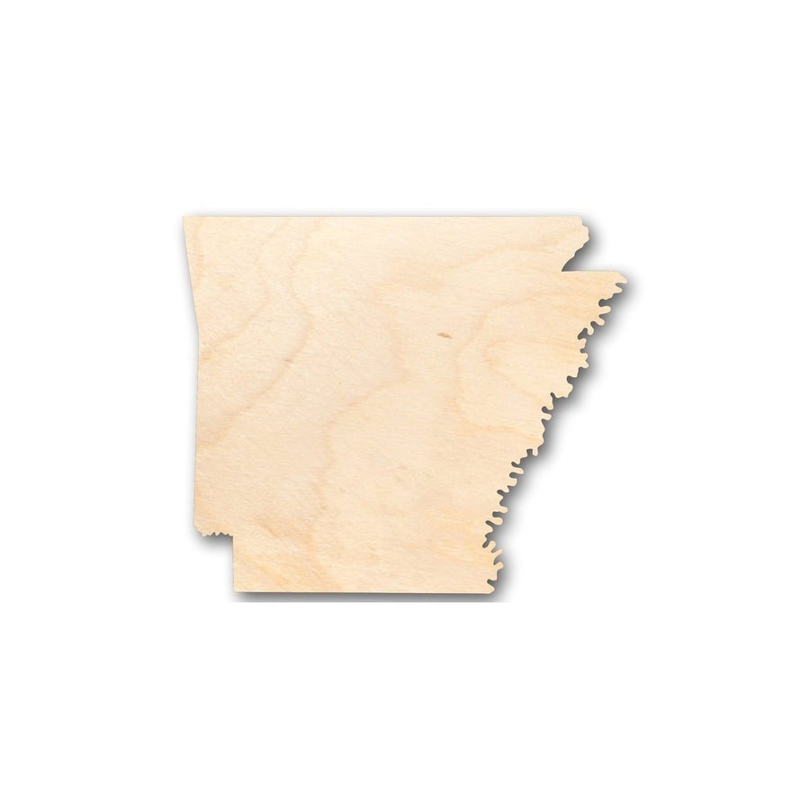 Unfinished Wood Arkansas Shape - State - Craft - up to 46" DIY - NameSigns.com