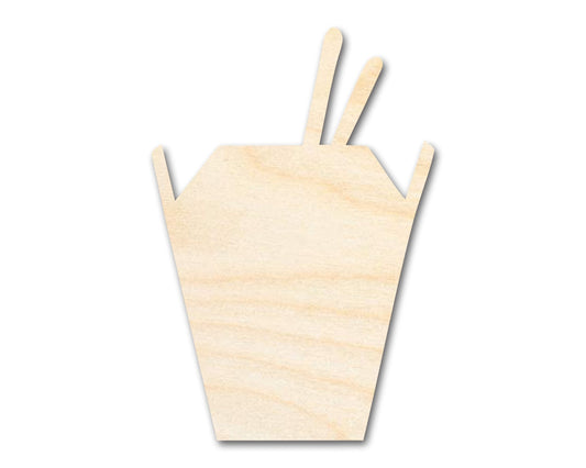 Unfinished Wood Asian Takeout Shape | Craft Cutout | up to 46" DIY - NameSigns.com