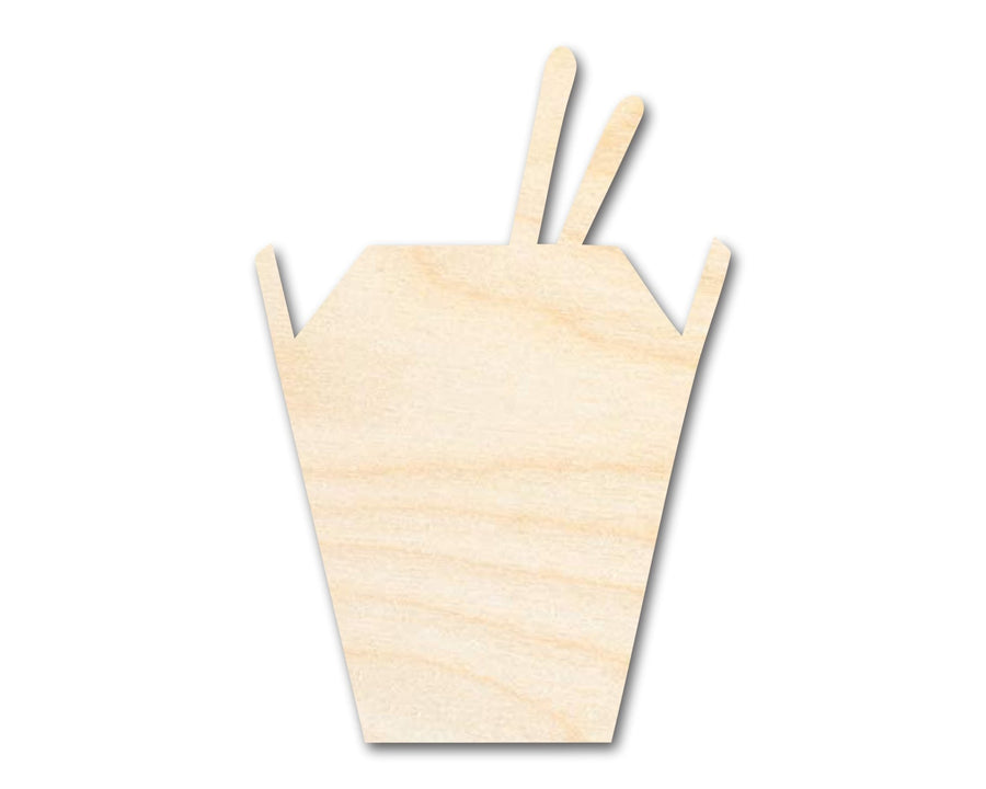 Unfinished Wood Asian Takeout Shape | Craft Cutout | up to 46" DIY - NameSigns.com