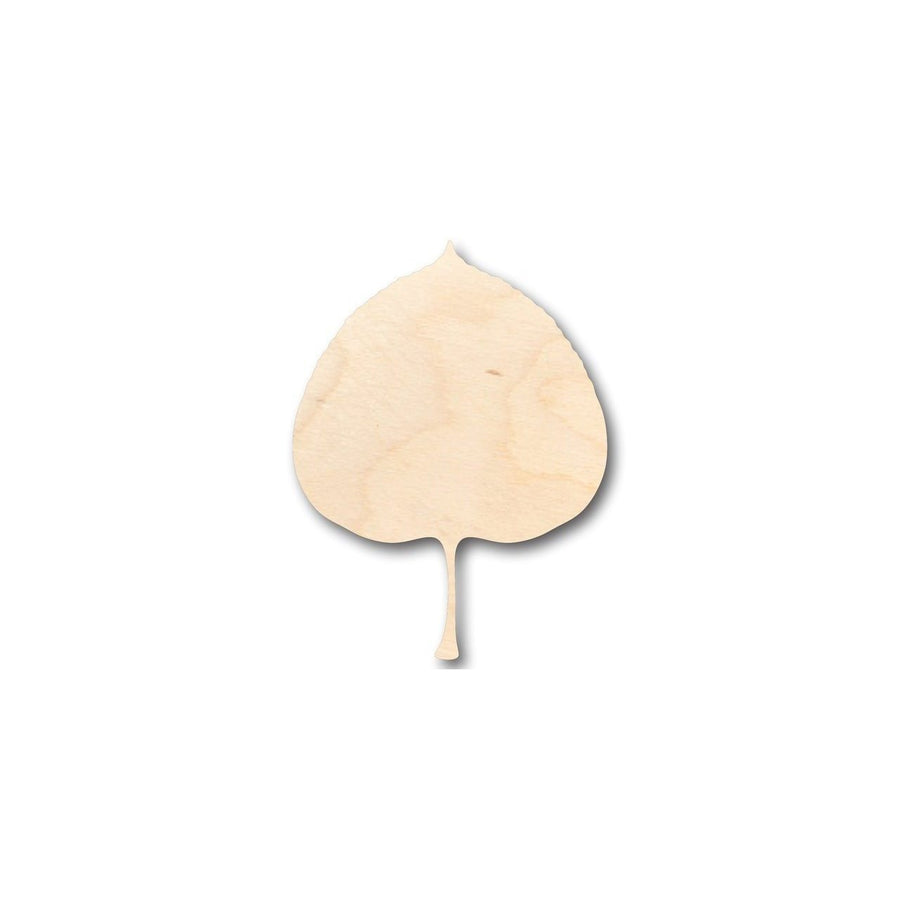 Unfinished Wood Aspen Leaf Shape - Craft - up to 46" DIY - NameSigns.com