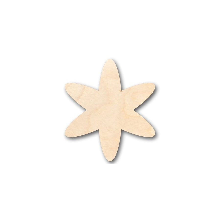 Unfinished Wood Asterisk Symbol - Craft - up to 46" DIY - NameSigns.com