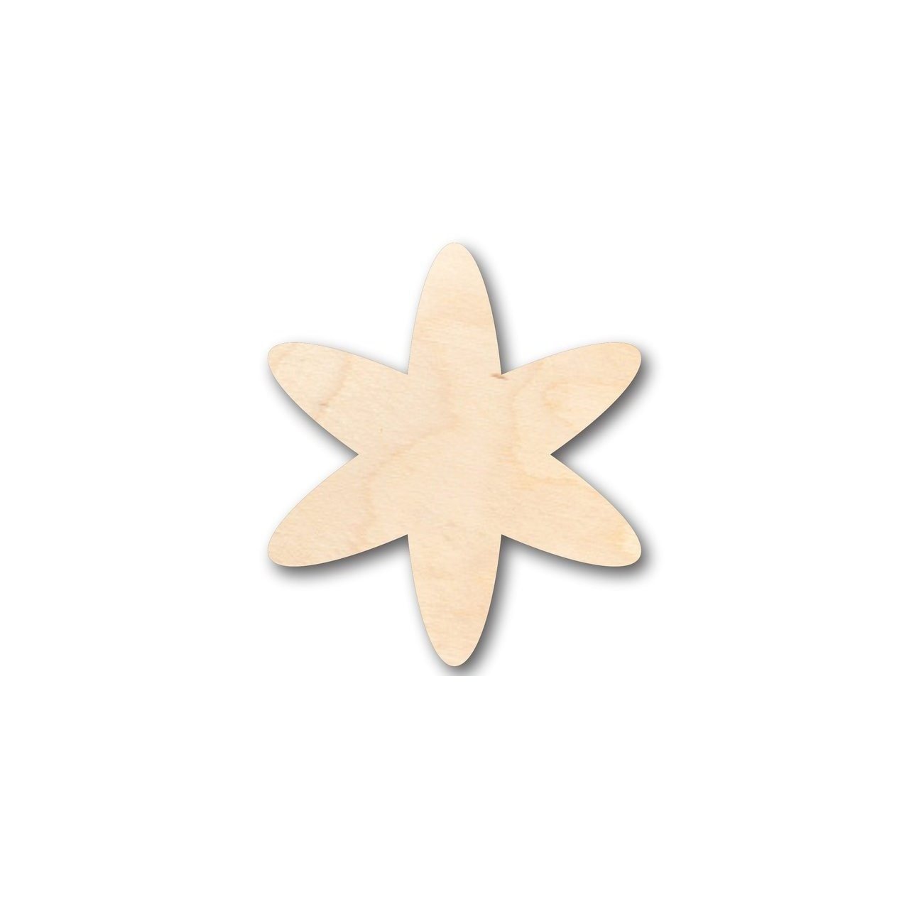 Unfinished Wood Asterisk Symbol - Craft - up to 46" DIY - NameSigns.com