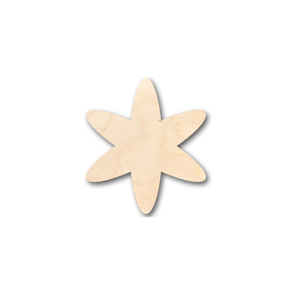 Unfinished Wood Asterisk Symbol - Craft - up to 46" DIY - NameSigns.com
