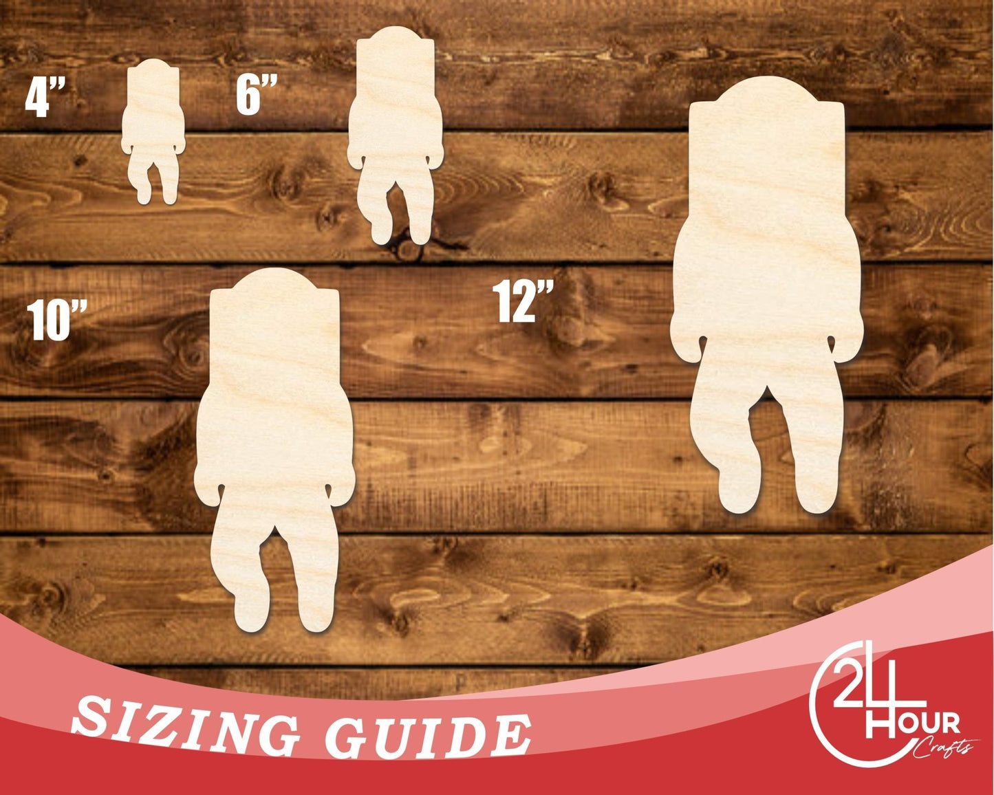 Unfinished Wood Astronaut Shape | DIY Craft Cutout | up to 46" DIY - NameSigns.com