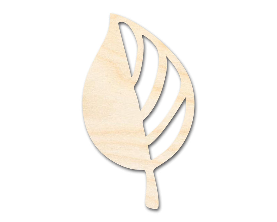 Unfinished Wood Autumn Leaf Shape | Craft Cutout | up to 46" DIY - NameSigns.com