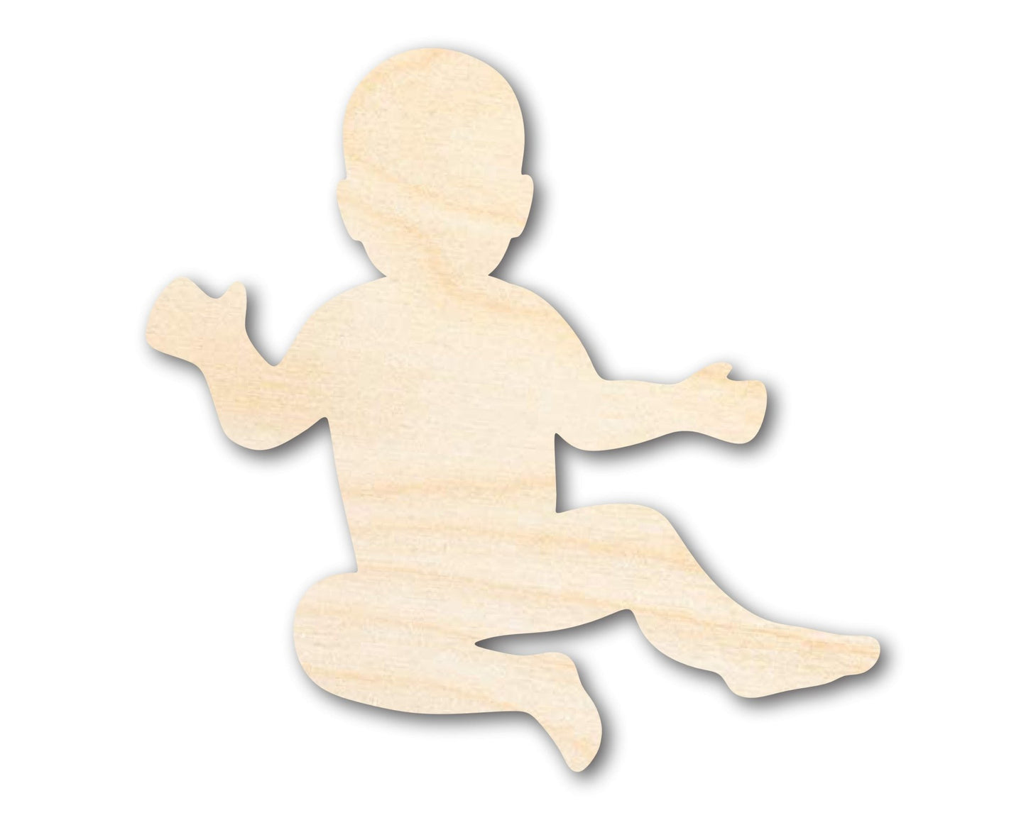 Unfinished Wood Baby Shape | DIY Baby Shower Craft Cutout | Up to 36" - NameSigns.com