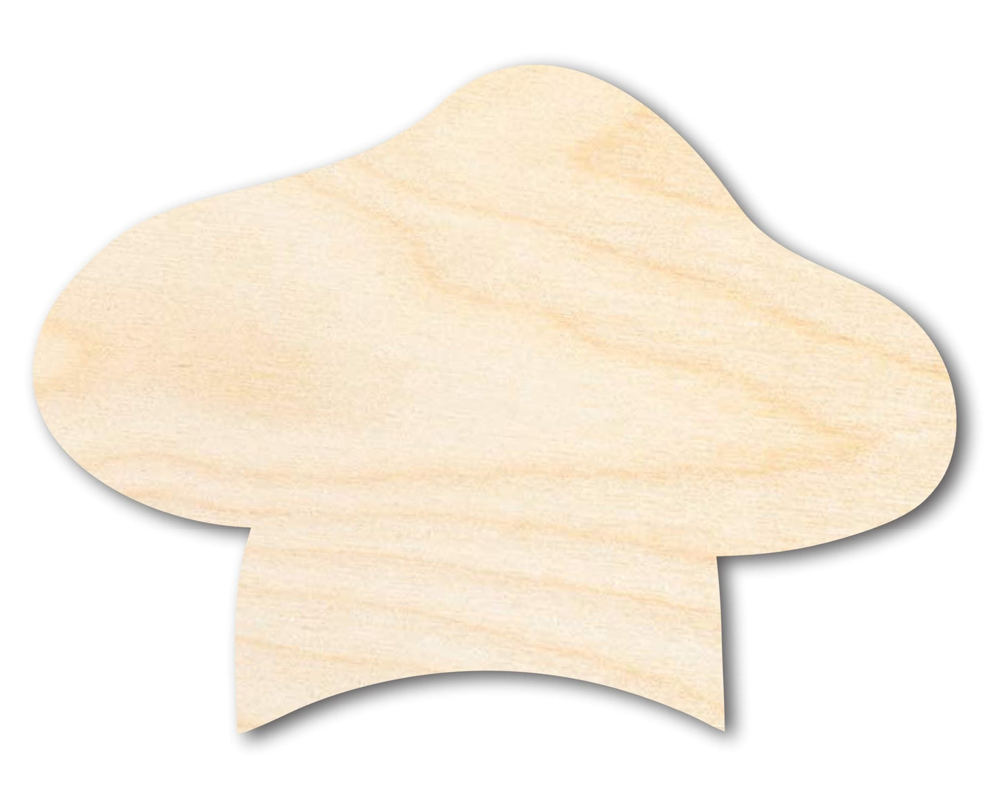 Unfinished Wood Baker Hat Shape | DIY Craft Cutout | up to 46" DIY - NameSigns.com