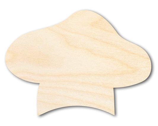 Unfinished Wood Baker Hat Shape | DIY Craft Cutout | up to 46" DIY - NameSigns.com