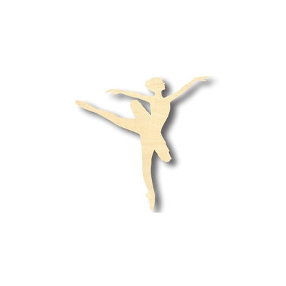 Unfinished Wood Ballerina Dancer Shape - Craft - up to 46" DIY - NameSigns.com