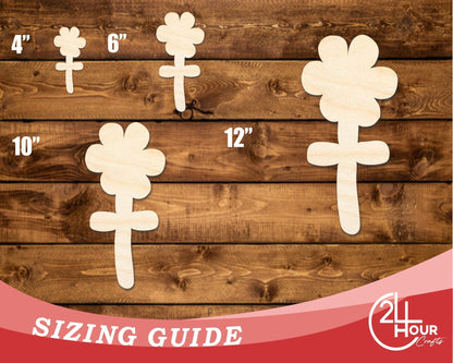 Unfinished Wood Balloon Flower Shape | DIY Craft Cutout | up to 46" DIY - NameSigns.com