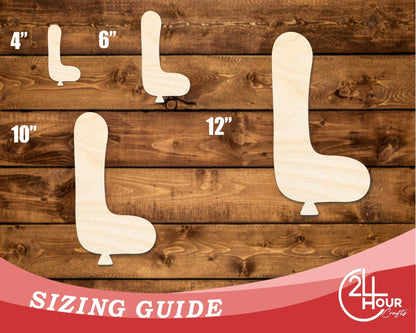 Unfinished Wood Balloon Letter L Shape | DIY Craft Cutout | up to 46" DIY - NameSigns.com