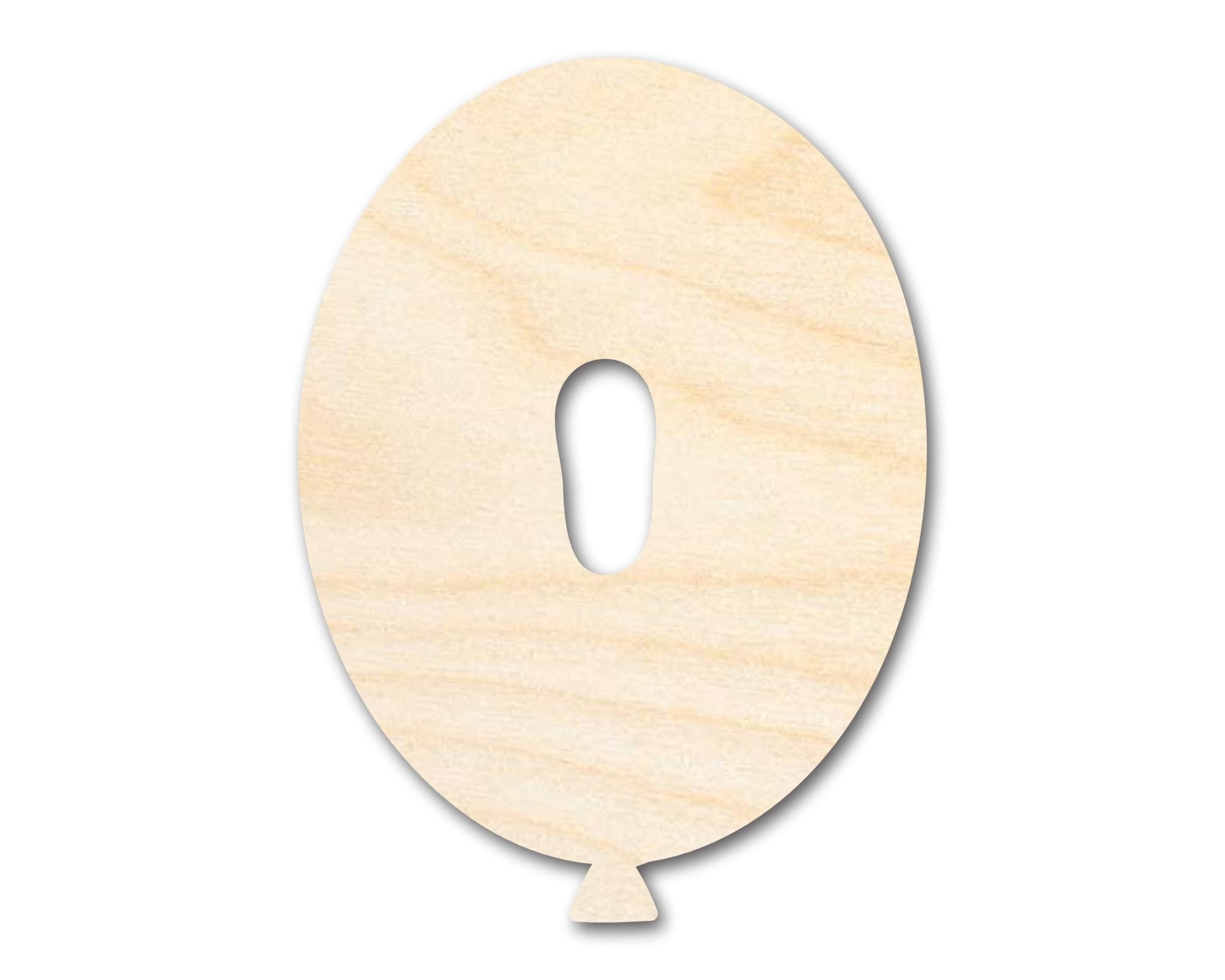 Unfinished Wood Balloon Letter O Shape | DIY Craft Cutout | up to 46" DIY - NameSigns.com
