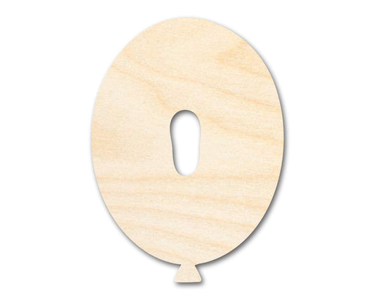 Unfinished Wood Balloon Letter O Shape | DIY Craft Cutout | up to 46" DIY - NameSigns.com