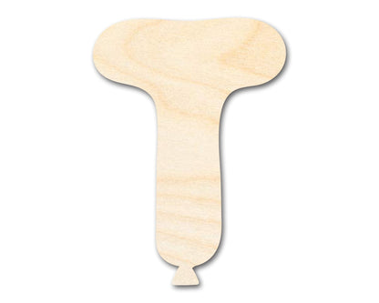 Unfinished Wood Balloon Letter T Shape | DIY Craft Cutout | up to 46" DIY - NameSigns.com