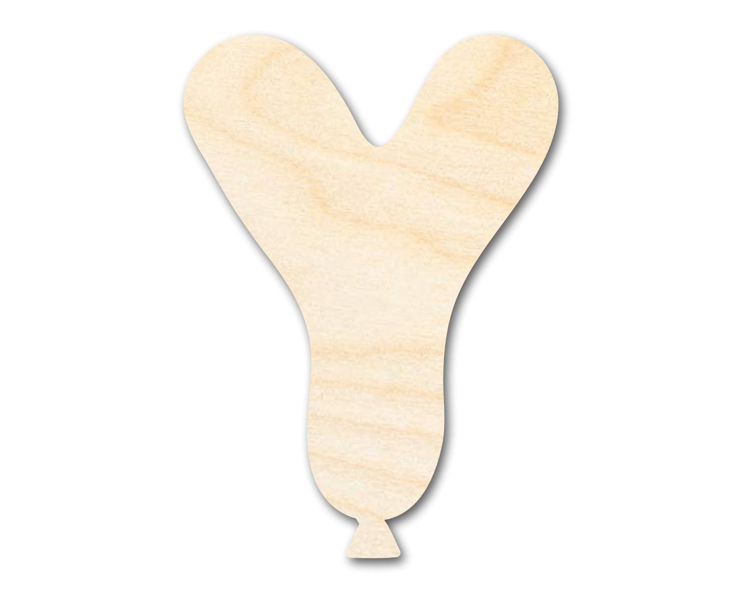 Unfinished Wood Balloon Letter Y Shape | DIY Craft Cutout | up to 46" DIY - NameSigns.com