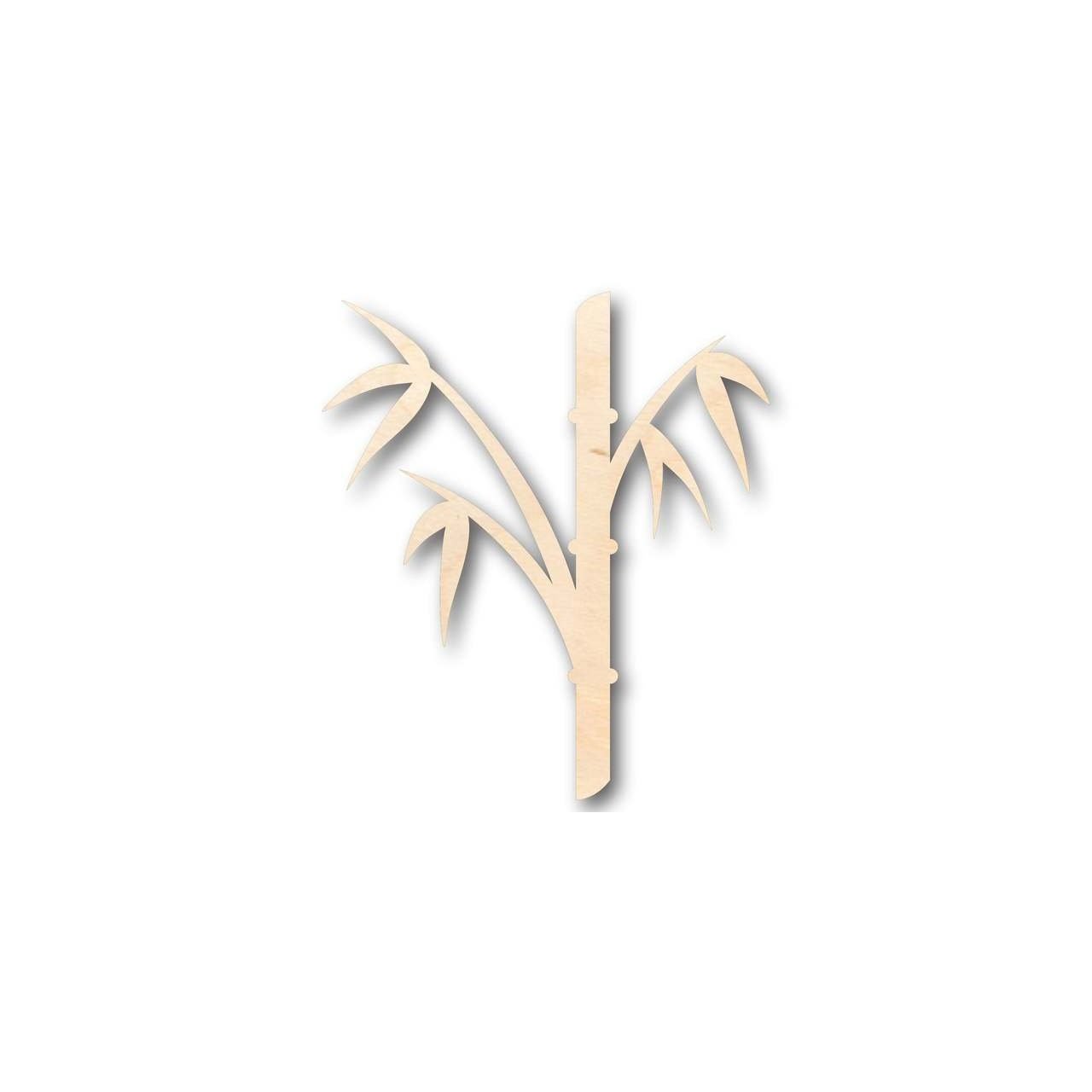 Unfinished Wood Bamboo Shape - Craft - up to 46" DIY - NameSigns.com