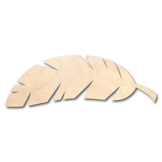 Unfinished Wood Banana Leaf Shape - Craft - up to 46" DIY - NameSigns.com