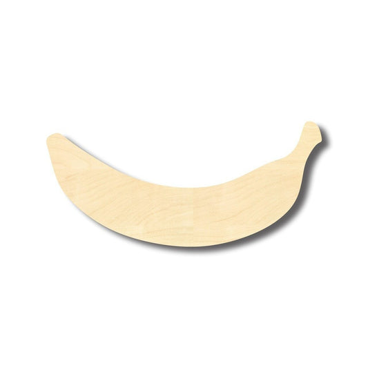 Unfinished Wood Banana Shape - Fruit - Craft - up to 46" DIY - NameSigns.com