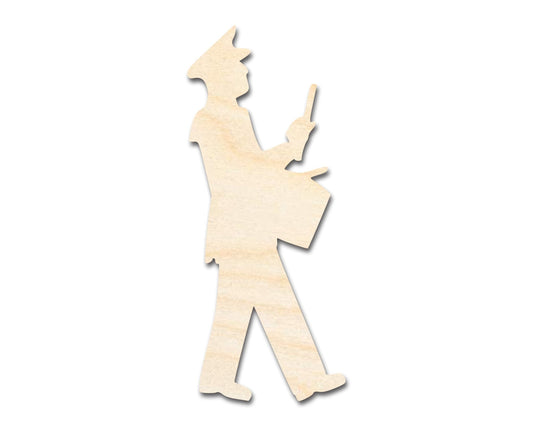 Unfinished Wood Band Dummer Player Shape | DIY Craft Cutout | up to 46" DIY - NameSigns.com