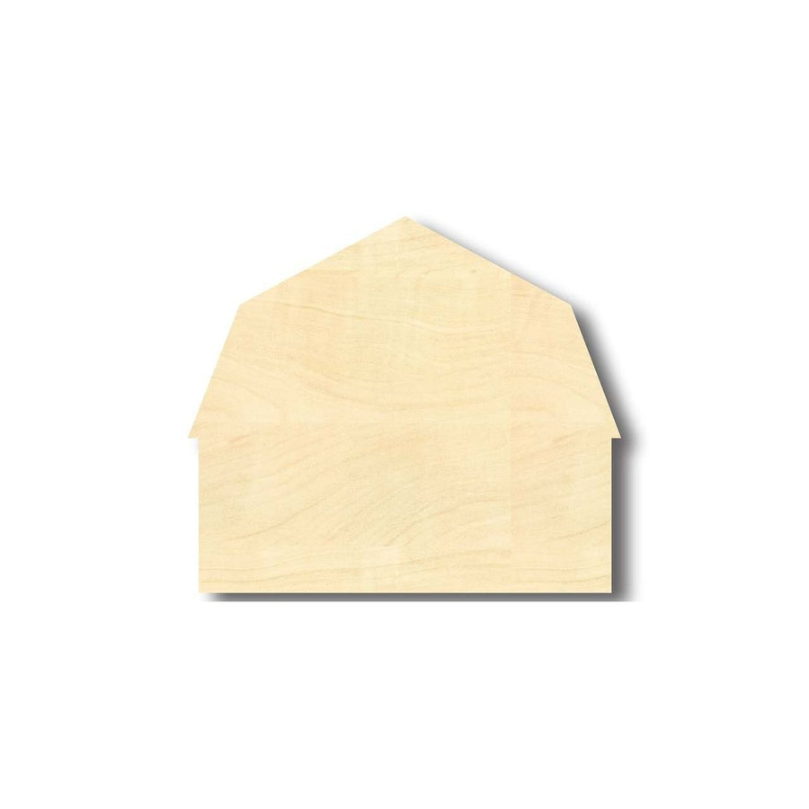Unfinished Wood Barn Farm Shape - Craft - up to 46" DIY - NameSigns.com