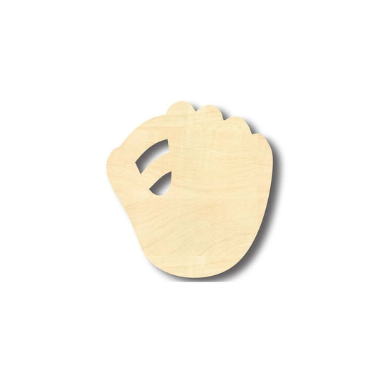 Unfinished Wood Baseball Mitt Shape - Sports - Kids Room Decor - up to 46" DIY - NameSigns.com