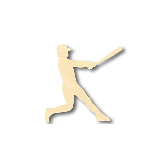 Unfinished Wood Baseball Player Shape - Sports - Kids Room Decor - up to 46" DIY - NameSigns.com