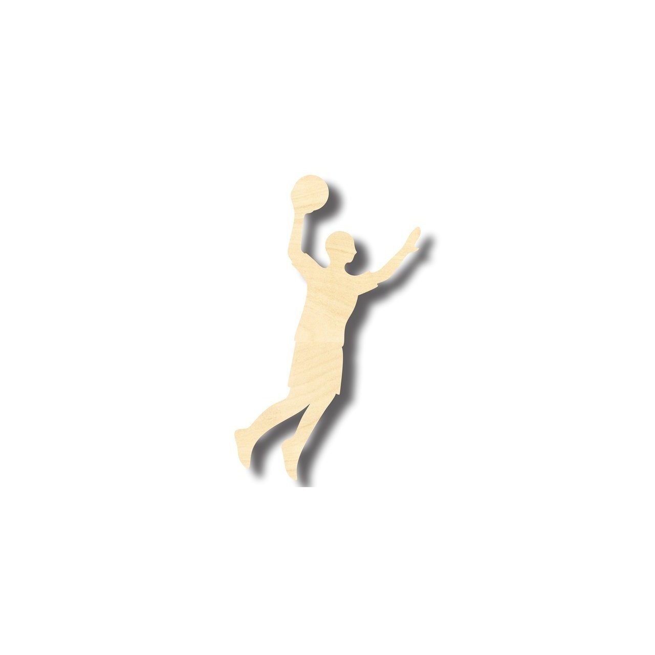 Unfinished Wood Basketball Player Shape - Sports - Kids Room Decor - up to 46" DIY - NameSigns.com